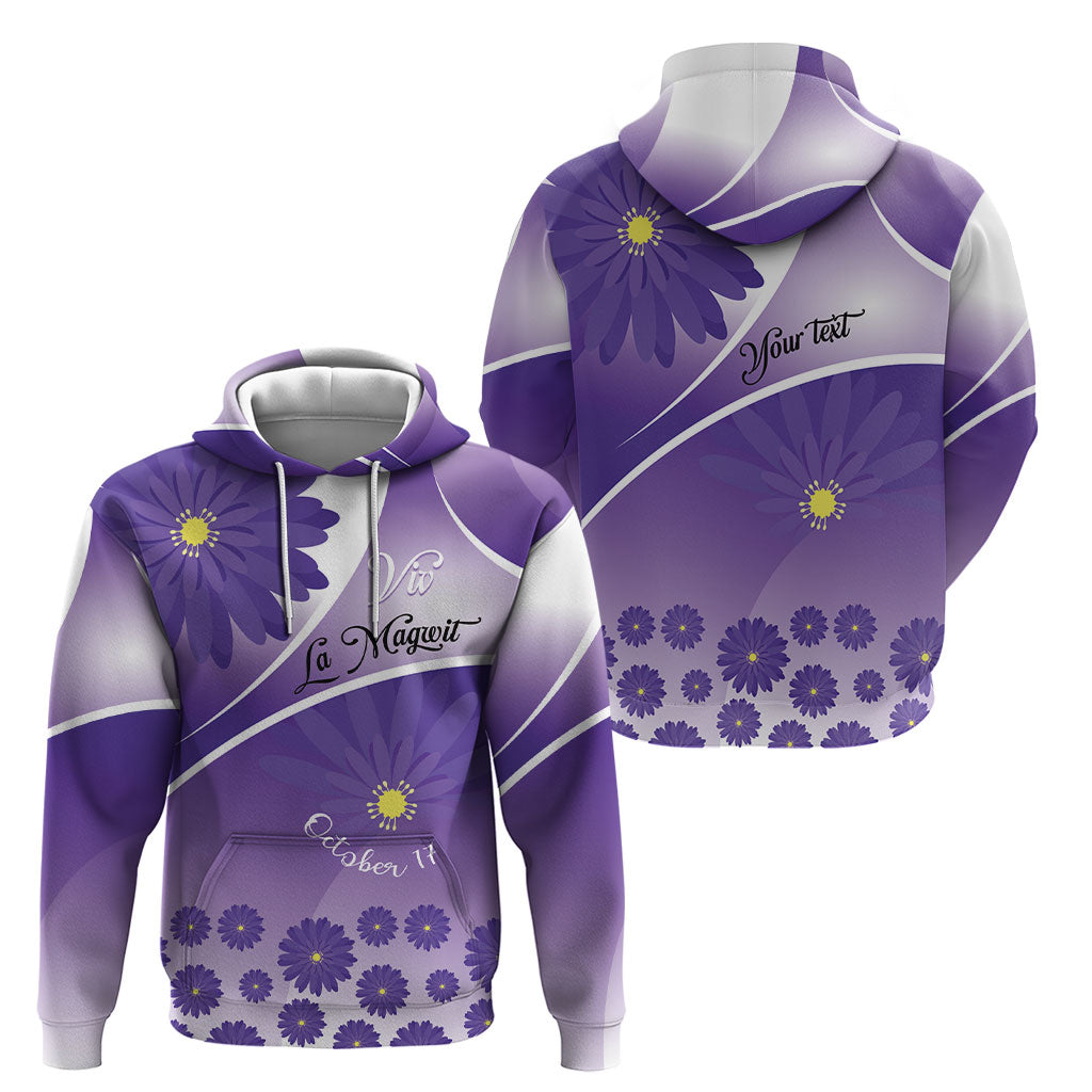 Personalised Saint Lucia La Magewit Hoodie La Marguerite Flower
