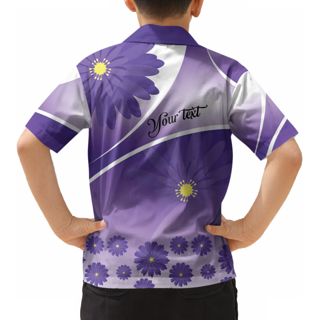 Personalised Saint Lucia La Magewit Kid Hawaiian Shirt La Marguerite Flower
