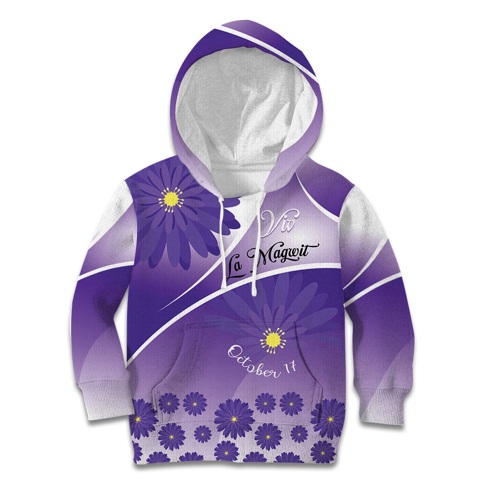Personalised Saint Lucia La Magewit Kid Hoodie La Marguerite Flower