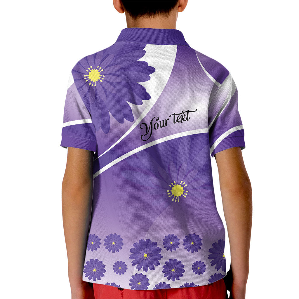 Personalised Saint Lucia La Magewit Kid Polo Shirt La Marguerite Flower
