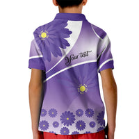 Personalised Saint Lucia La Magewit Kid Polo Shirt La Marguerite Flower