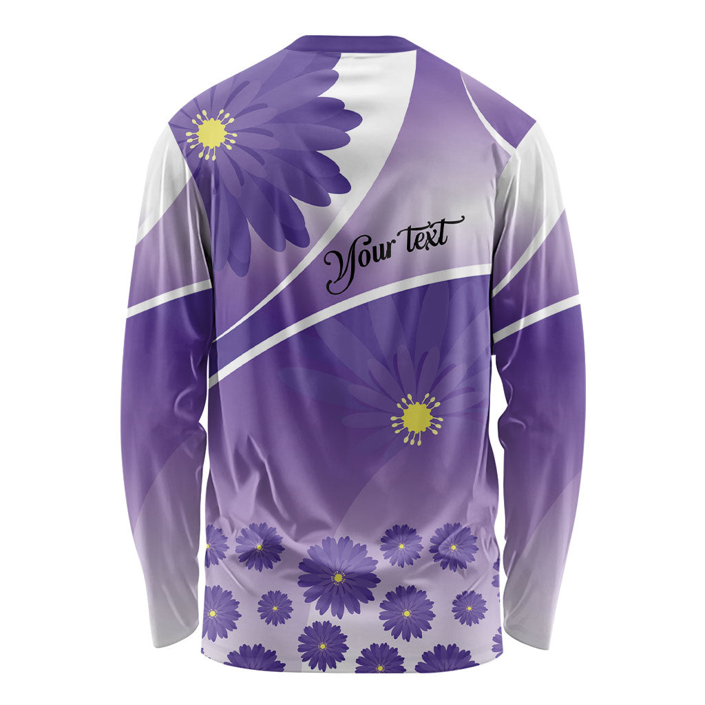 Personalised Saint Lucia La Magewit Long Sleeve Shirt La Marguerite Flower