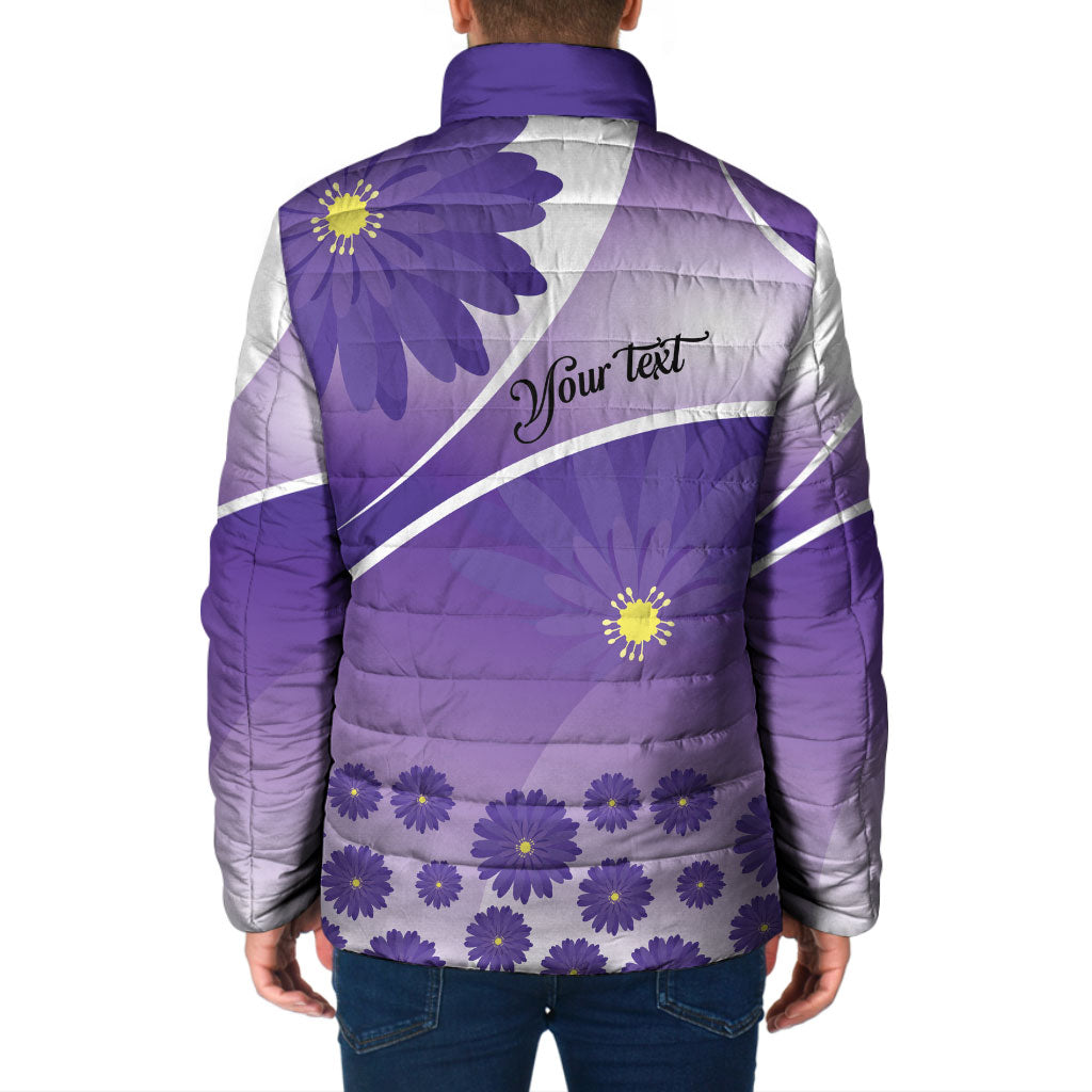 Personalised Saint Lucia La Magewit Padded Jacket La Marguerite Flower