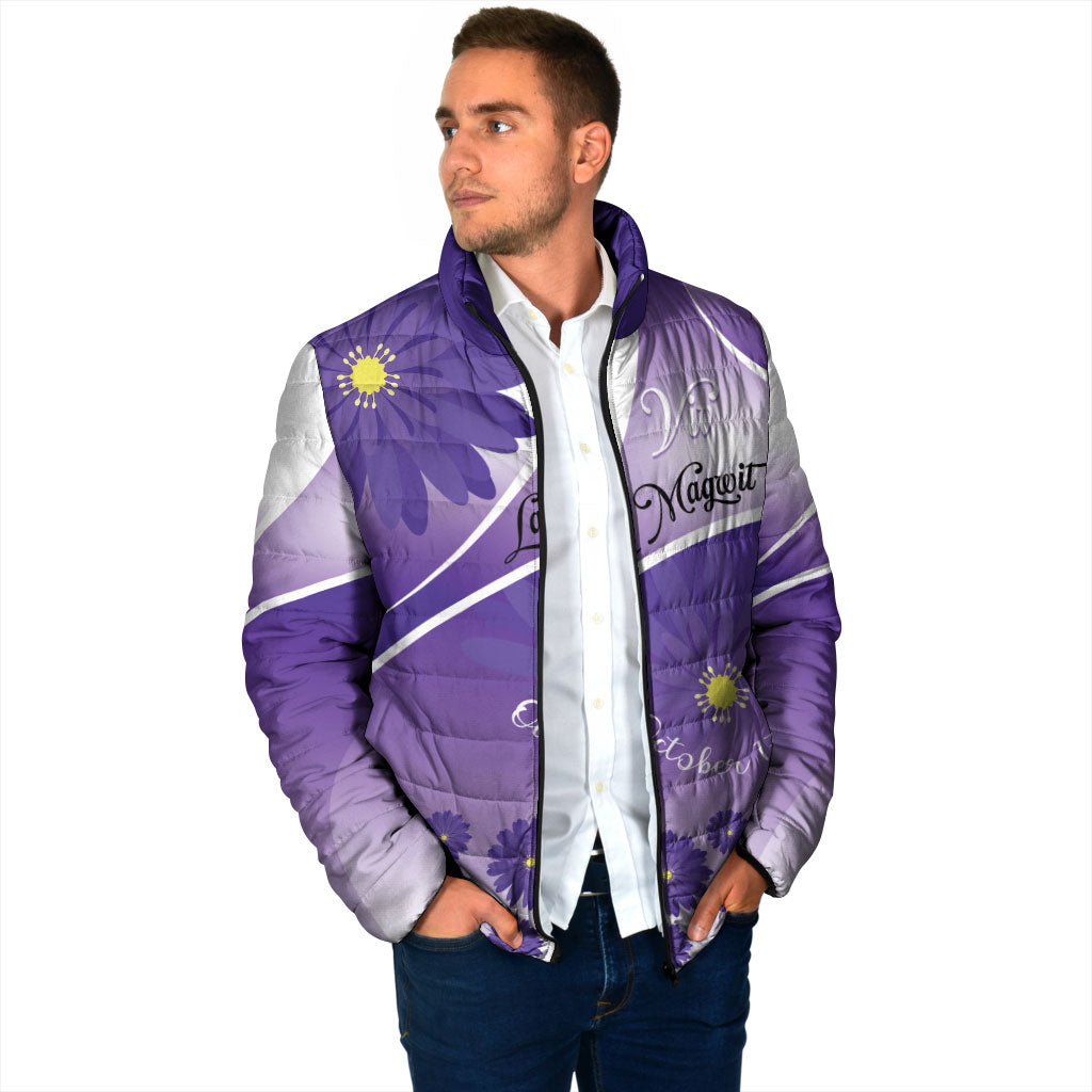 Personalised Saint Lucia La Magewit Padded Jacket La Marguerite Flower