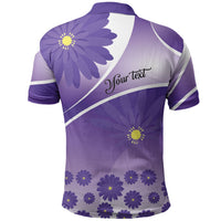 Personalised Saint Lucia La Magewit Polo Shirt La Marguerite Flower