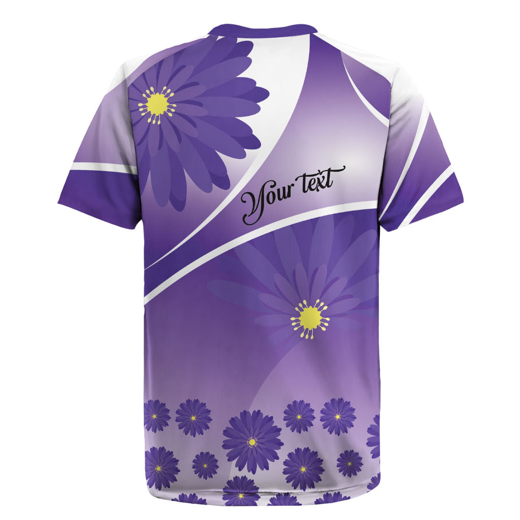 Personalised Saint Lucia La Magewit Rugby Jersey La Marguerite Flower