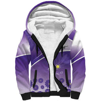 Personalised Saint Lucia La Magewit Sherpa Hoodie La Marguerite Flower