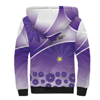Personalised Saint Lucia La Magewit Sherpa Hoodie La Marguerite Flower