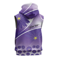 Personalised Saint Lucia La Magewit Sleeveless Hoodie La Marguerite Flower