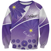 Personalised Saint Lucia La Magewit Sweatshirt La Marguerite Flower