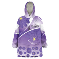 Personalised Saint Lucia La Magewit Wearable Blanket Hoodie La Marguerite Flower