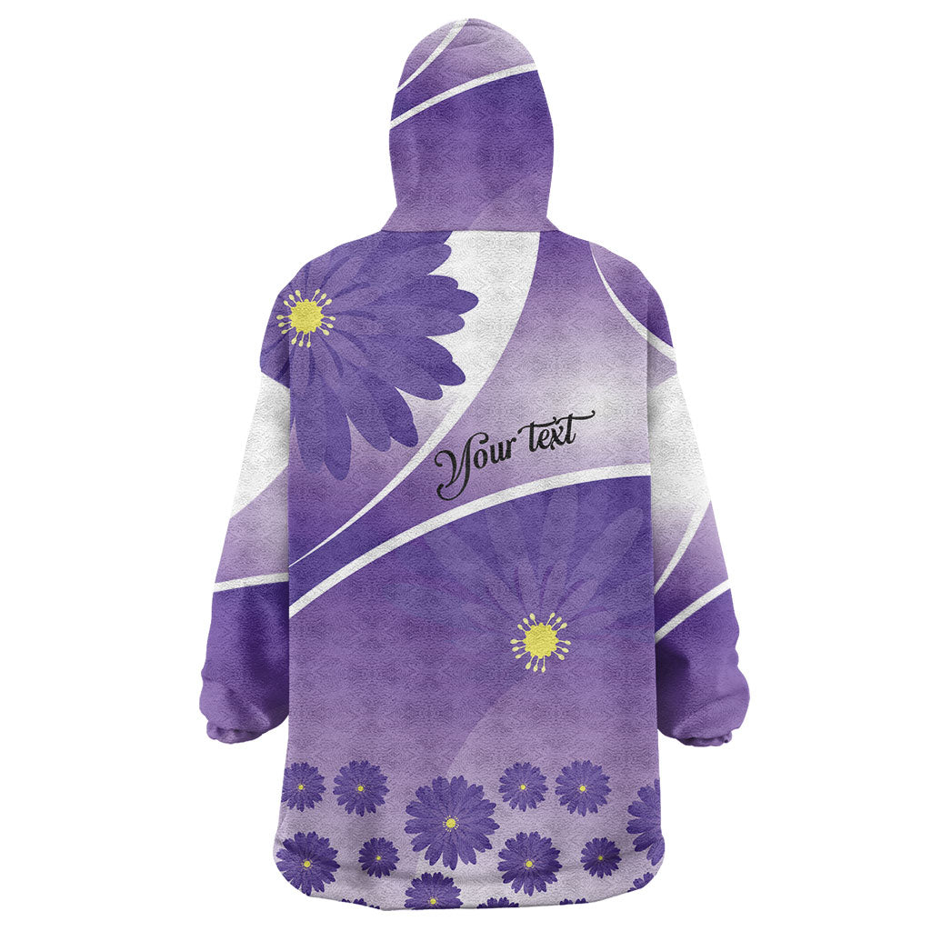 Personalised Saint Lucia La Magewit Wearable Blanket Hoodie La Marguerite Flower