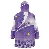 Personalised Saint Lucia La Magewit Wearable Blanket Hoodie La Marguerite Flower