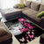 At Halloween We Think Pink Area Rug Pink Ribbon Butterflies - Wonder Print Shop