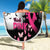 At Halloween We Think Pink Beach Blanket Pink Ribbon Butterflies - Wonder Print Shop