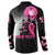 Personalized At Halloween We Think Pink Button Sweatshirt Pink Ribbon Butterflies - Wonder Print Shop
