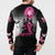 Personalized At Halloween We Think Pink Button Sweatshirt Pink Ribbon Butterflies - Wonder Print Shop