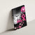 At Halloween We Think Pink Canvas Wall Art Pink Ribbon Butterflies - Wonder Print Shop