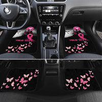At Halloween We Think Pink Car Mats Pink Ribbon Butterflies - Wonder Print Shop