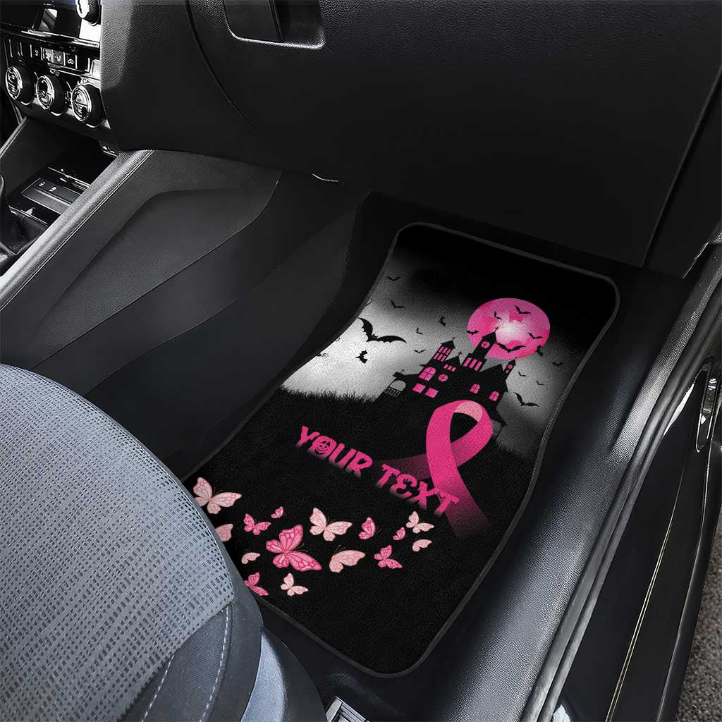At Halloween We Think Pink Car Mats Pink Ribbon Butterflies - Wonder Print Shop