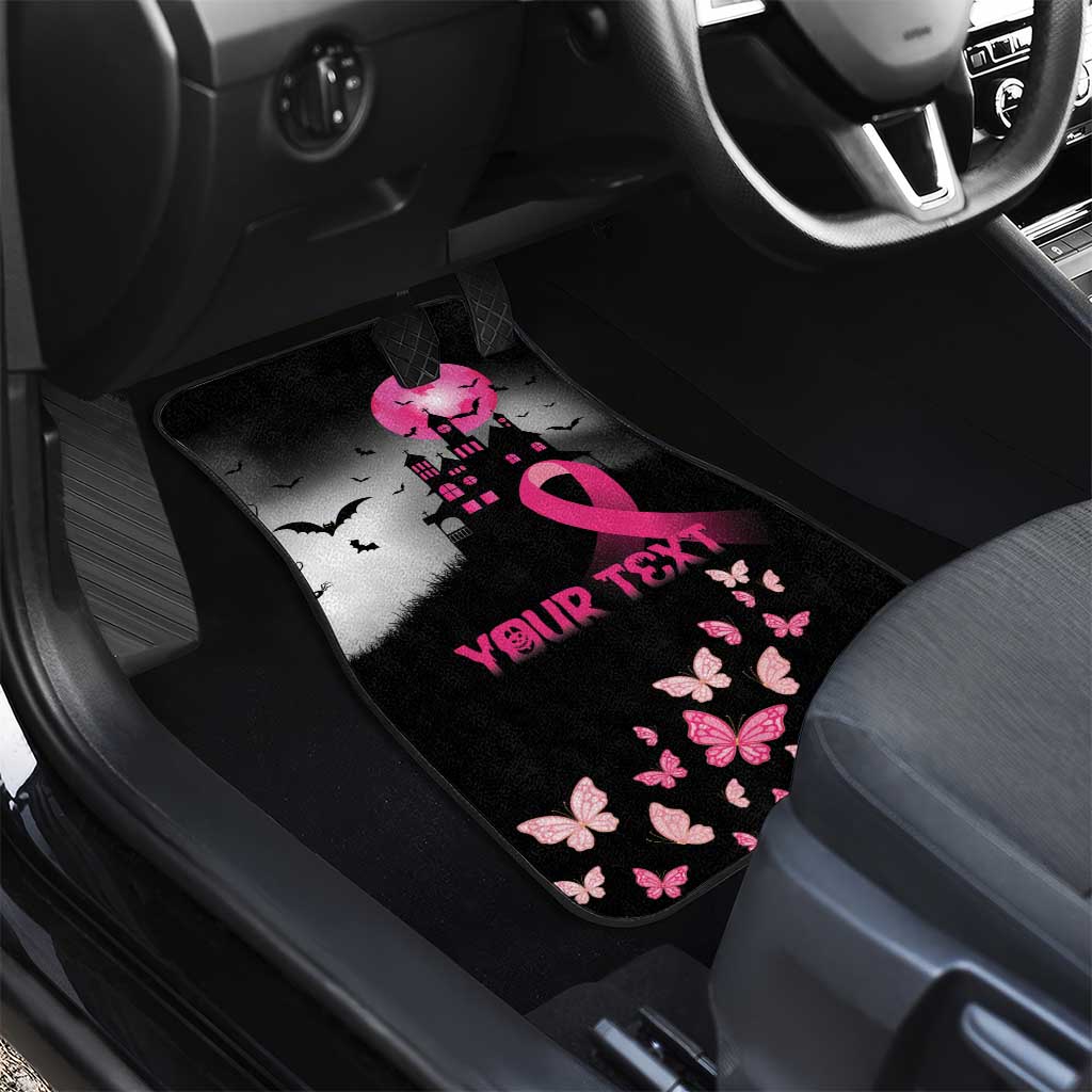 At Halloween We Think Pink Car Mats Pink Ribbon Butterflies - Wonder Print Shop