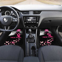At Halloween We Think Pink Car Mats Pink Ribbon Butterflies - Wonder Print Shop