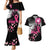 Personalized At Halloween We Think Pink Couples Matching Mermaid Dress and Hawaiian Shirt Pink Ribbon Butterflies - Wonder Print Shop
