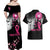 Personalized At Halloween We Think Pink Couples Matching Off Shoulder Maxi Dress and Hawaiian Shirt Pink Ribbon Butterflies - Wonder Print Shop