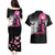 Personalized At Halloween We Think Pink Couples Matching Puletasi and Hawaiian Shirt Pink Ribbon Butterflies - Wonder Print Shop