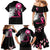 Personalized At Halloween We Think Pink Family Matching Mermaid Dress and Hawaiian Shirt Pink Ribbon Butterflies - Wonder Print Shop