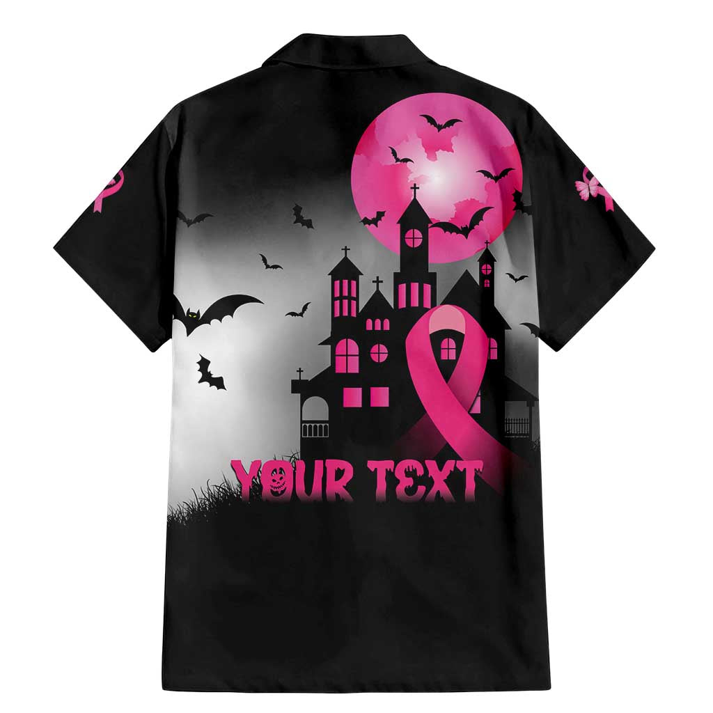 Personalized At Halloween We Think Pink Family Matching Mermaid Dress and Hawaiian Shirt Pink Ribbon Butterflies - Wonder Print Shop