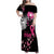 Personalized At Halloween We Think Pink Family Matching Off Shoulder Maxi Dress and Hawaiian Shirt Pink Ribbon Butterflies - Wonder Print Shop