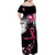 Personalized At Halloween We Think Pink Family Matching Off Shoulder Maxi Dress and Hawaiian Shirt Pink Ribbon Butterflies - Wonder Print Shop