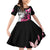 Personalized At Halloween We Think Pink Family Matching Off Shoulder Short Dress and Hawaiian Shirt Pink Ribbon Butterflies - Wonder Print Shop