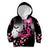 Personalized At Halloween We Think Pink Kid Hoodie Pink Ribbon Butterflies - Wonder Print Shop