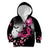 Personalized At Halloween We Think Pink Kid Hoodie Pink Ribbon Butterflies - Wonder Print Shop