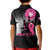 Personalized At Halloween We Think Pink Kid Polo Shirt Pink Ribbon Butterflies - Wonder Print Shop