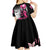 Personalized At Halloween We Think Pink Kid Short Sleeve Dress Pink Ribbon Butterflies - Wonder Print Shop