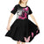 Personalized At Halloween We Think Pink Kid Short Sleeve Dress Pink Ribbon Butterflies - Wonder Print Shop