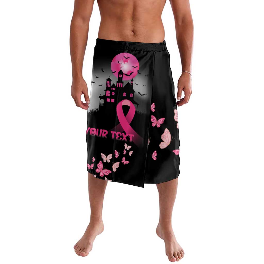 Personalized At Halloween We Think Pink Lavalava Pink Ribbon Butterflies - Wonder Print Shop