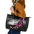 At Halloween We Think Pink Leather Tote Bag Pink Ribbon Butterflies - Wonder Print Shop