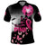 Personalized At Halloween We Think Pink Polo Shirt Pink Ribbon Butterflies - Wonder Print Shop