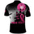 Personalized At Halloween We Think Pink Polo Shirt Pink Ribbon Butterflies - Wonder Print Shop