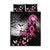 At Halloween We Think Pink Quilt Bed Set Pink Ribbon Butterflies - Wonder Print Shop