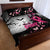 At Halloween We Think Pink Quilt Bed Set Pink Ribbon Butterflies - Wonder Print Shop