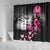At Halloween We Think Pink Shower Curtain Pink Ribbon Butterflies
