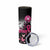 Personalized At Halloween We Think Pink Skinny Tumbler Pink Ribbon Butterflies - Wonder Print Shop