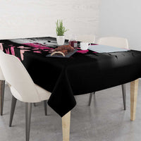 At Halloween We Think Pink Tablecloth Pink Ribbon Butterflies - Wonder Print Shop