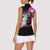 Personalized At Halloween We Think Pink Women Sleeveless Polo Shirt Pink Ribbon Butterflies - Wonder Print Shop