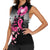 Personalized At Halloween We Think Pink Women Sleeveless Polo Shirt Pink Ribbon Butterflies - Wonder Print Shop